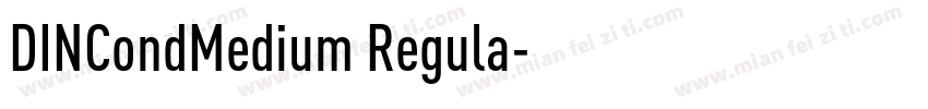DINCondMedium Regula字体转换